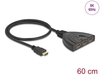 Scheda Tecnica: Delock HDMI Switch 3 X HDMI In To 1 X HDMI Out 8k 60 Hz - With Integrated Cable 60 Cm