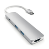 Scheda Tecnica: Satechi ADAttatore USB-c Slim Multi-porta Silver - 