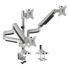 Scheda Tecnica: Logilink Triple alumium monitor desk mount, tilt -90/+90 - swivel -90/+90, level adjustment -90/+90, 13-27", max