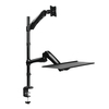 Scheda Tecnica: Logilink Sit-stand workstation monitor desk mount, tilt - -90/+90, swivel -90/+90, level adjustment -180/+180
